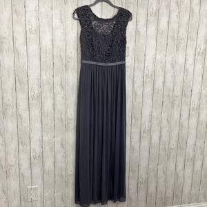 David's Bridal | Dresses | Davids Bridal Navy Blue Lace Maxi Dress